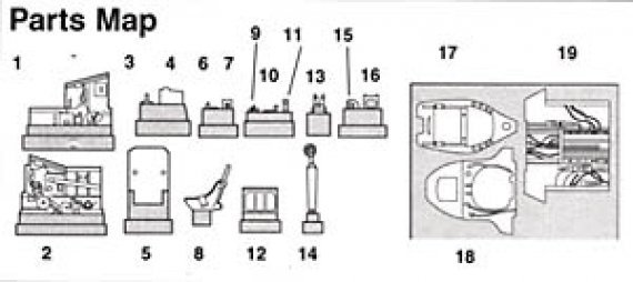 1/48 Spitfire Mk 22/24 Cockpit Set