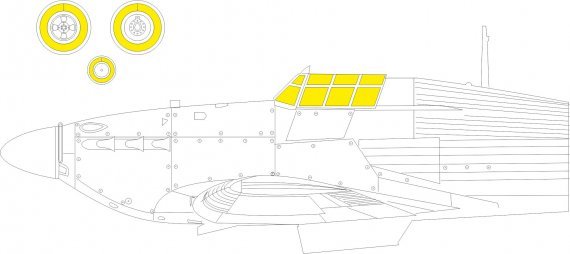 Mask 1/32 Hurricane Mk.IIb