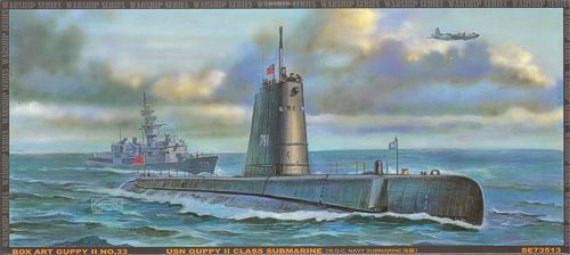 1/350 Guppy II US Navy Submarine