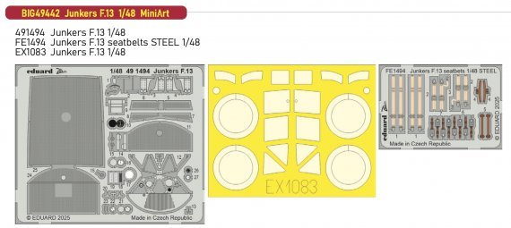 Brassin 1/48 Junkers F.13 for Miniart BigEd Set
