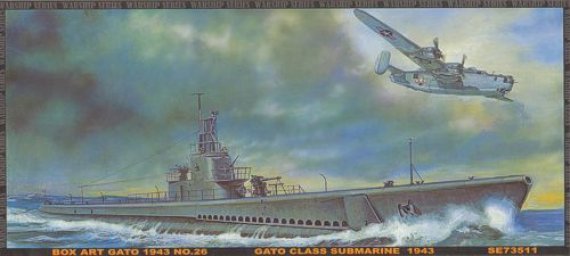 1/350 Gato Clas Submarine 1943