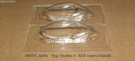 1/48 Vacu Canopy Seafire F.XVII open-closed