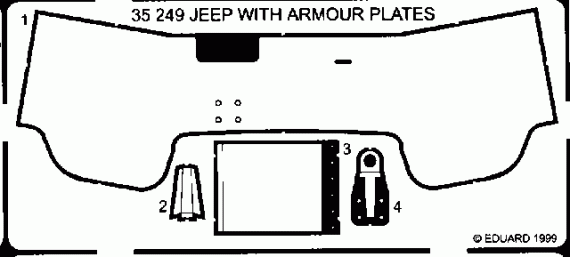 Willys Jeep armour plates  (TAM)