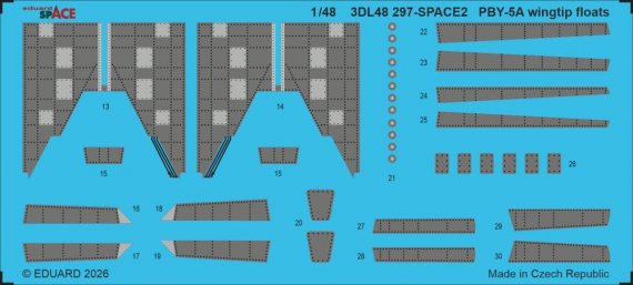 Eduard 1/48 PBY-5A Wingtip Floats for Eduard/Revell