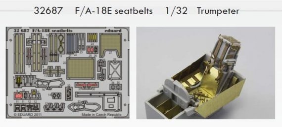 1/32 F/A-18E seatbelts (TRUMP)
