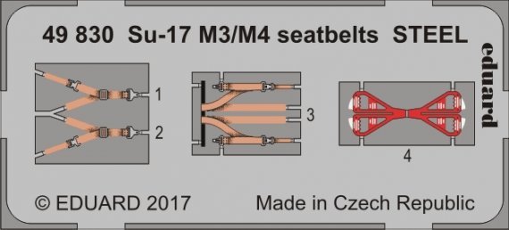 SET Su-17 M3/M4 seatbelts STEEL