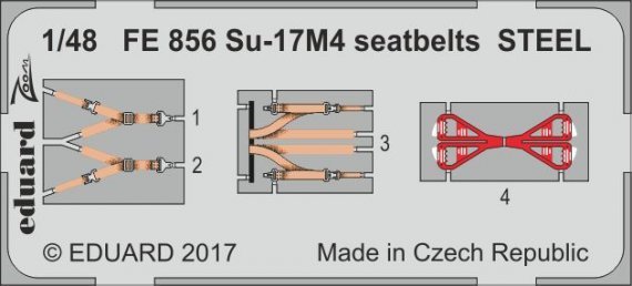 1/48 Su-17M4 seatbelts STEEL