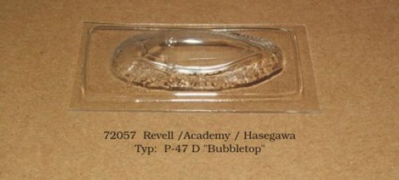1/72 Vacu Canopy P-47 D Bubbletop (REV/ACAD/HAS)