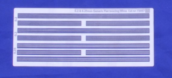 1/72 Generic flat rigging wires 0.2-0.25 mm