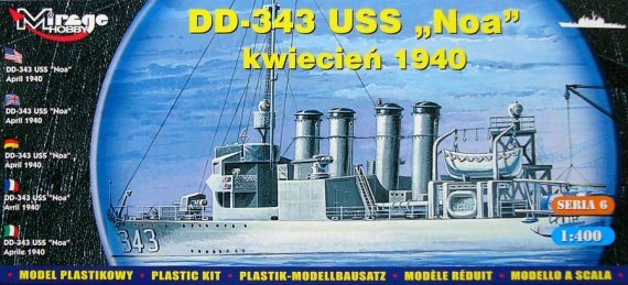 1/400 DD-343 USS Noa (June 1937)