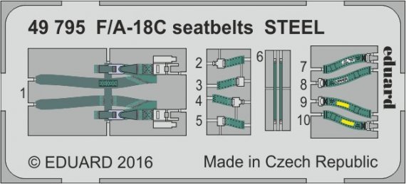 SET F/A-18C seatbelts STEEL