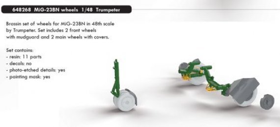 1/48 Mikoyan MiG-23BN wheels