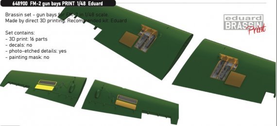 Brassin 1/48 FM-2 gun bays