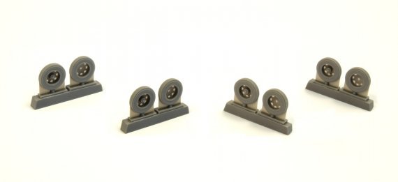 1/72 Biber German Midget Submarine Trailer wheels