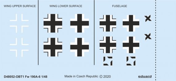 Decals 1/48 Fw 190A-6 national insignia