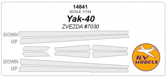 1/144 Yakovlev Yak-40 mask for Zvezda