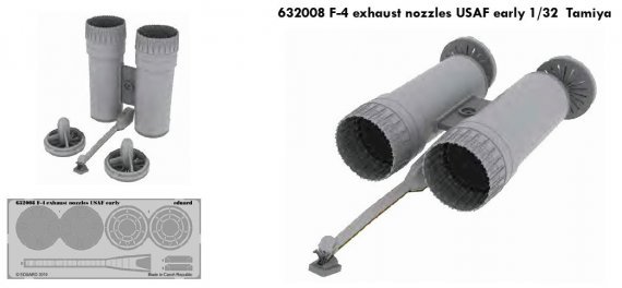 1/32 F-4 exhaust nozzles USAF early (TAM)