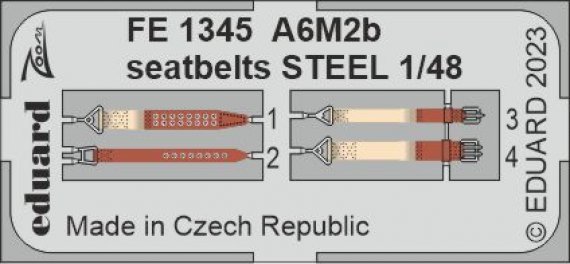 1/48 A6M2b seatbelts STEEL