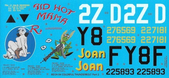 1/24 Republic P-47D Colourful Thunderbolts Part 2