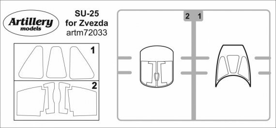 1/72 Masks for Sukhoi Su-25