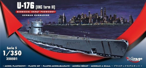 1/350 German Submarine U-176 (IXC turm II)
