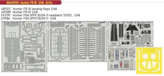 1/48 Hunter FR.10 BigEd Set for Airfix