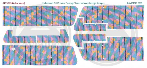 1/32 Halberstadt CL.II 5 colour lozenge lower surfaces