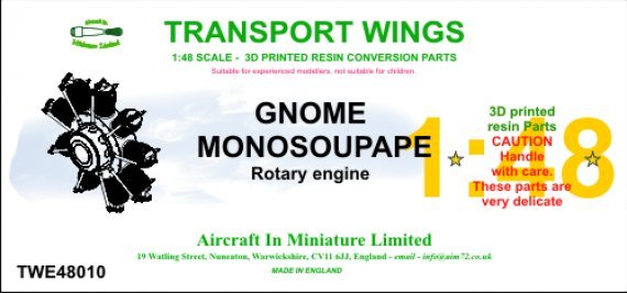 1/48 Rhone Monosoupape Engine
