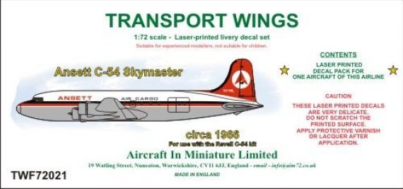 1/72 Ansett C-54 Skymaster