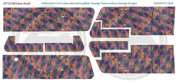 1/32 Halberstadt CL.II 5 colour alternative palette lozenge