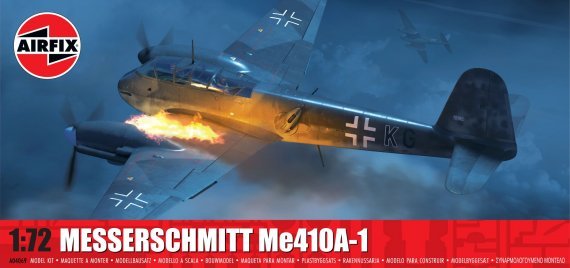 1/72 Messerschmitt Me-410A-1 with a new nose armament parts