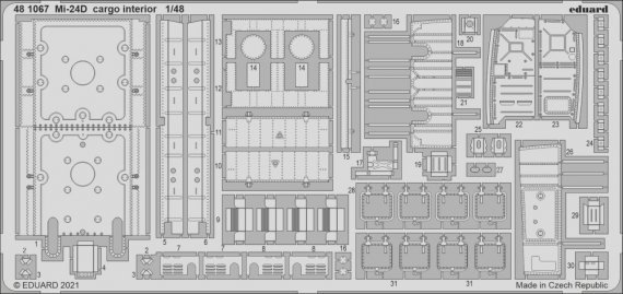1/48 SET Mi-24D cargo interior