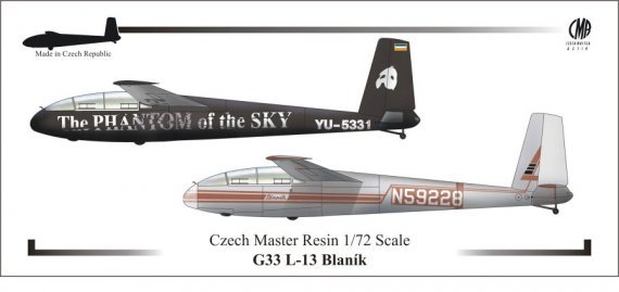 1/72 LET L-13 Blank  Czech marking + Internation