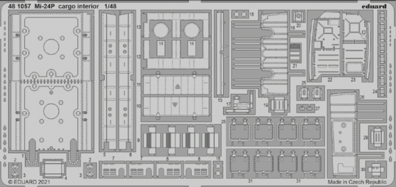 1/48 MiL Mi-24P cargo interior