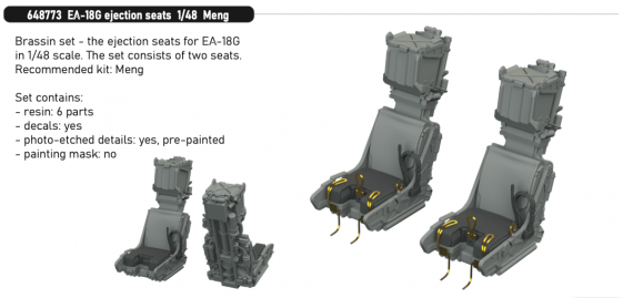 Brassin 1/48 EA-18G ejection seats