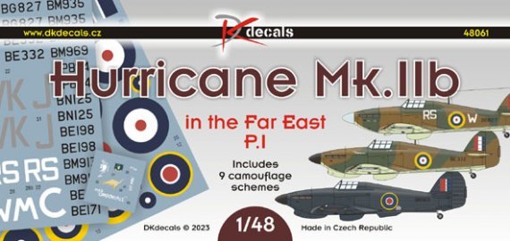1/48 H.Hurricane Mk.IIb Far East Part 1 decal
