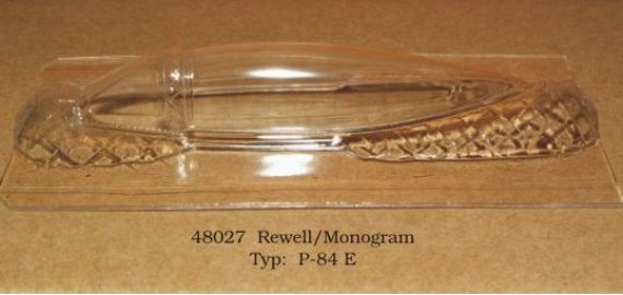 1/48 Vacu Canopy F-84 E (REV/MONO)