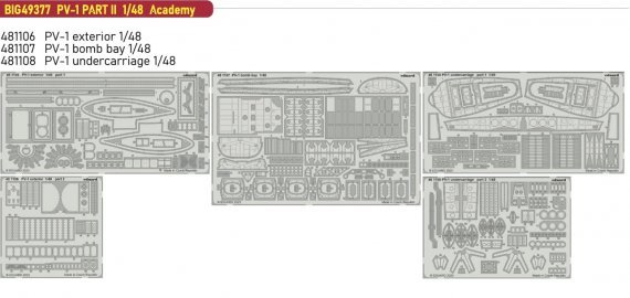 1/48 PV-1 PART II BigEd Set for Academy