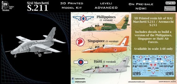 1/48 Siai Marchetti S.211. Philippines, Haiti and Singapore