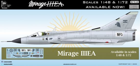 1/72 Dassault Mirage IIIEA Argentina Low Visibility Version
