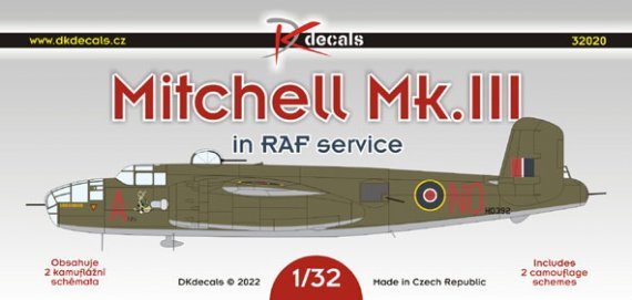 1/32 Mitchell Mk.III in RAF service decal