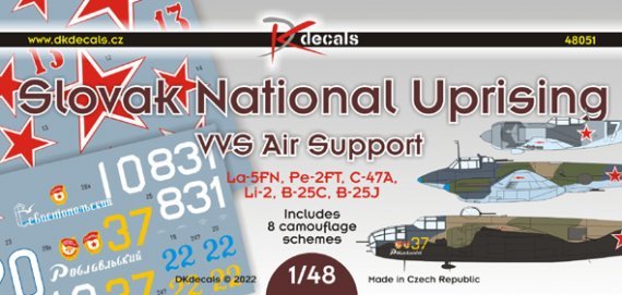 1/48 Slovak National Uprising VVS Air Support decal