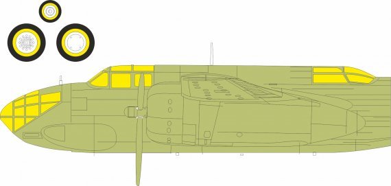 Mask 1/48 DB-7 Boston III for HKM