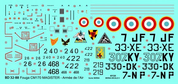 1/32 Fouga CM170 Magister Armee de lair For Daco