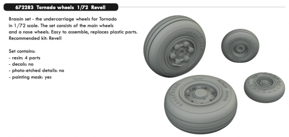 Brassin 1/72 Tornado wheels
