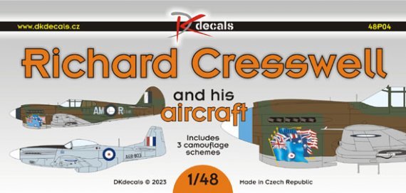 1/48 Richard Cresswell and his aircraft decal