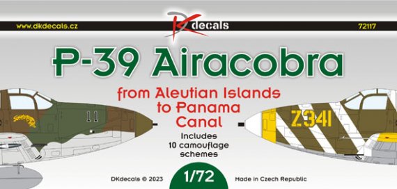 DK Decals DKD72117 Bell P-39 Airacobra 1/72