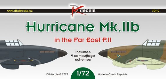 1/72 Hurricane Mk.IIb Far East Part II. decal