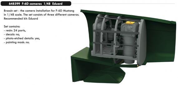 Brassin 1/48 F-6D cameras