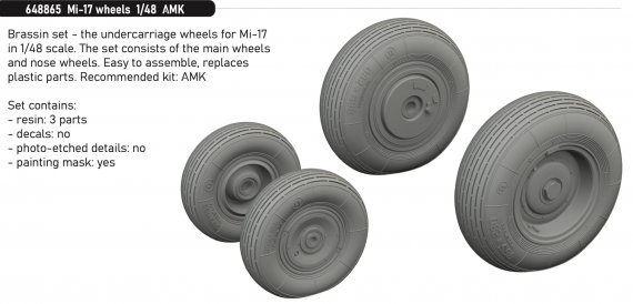 Brassin 1/48 Mi-17 wheels